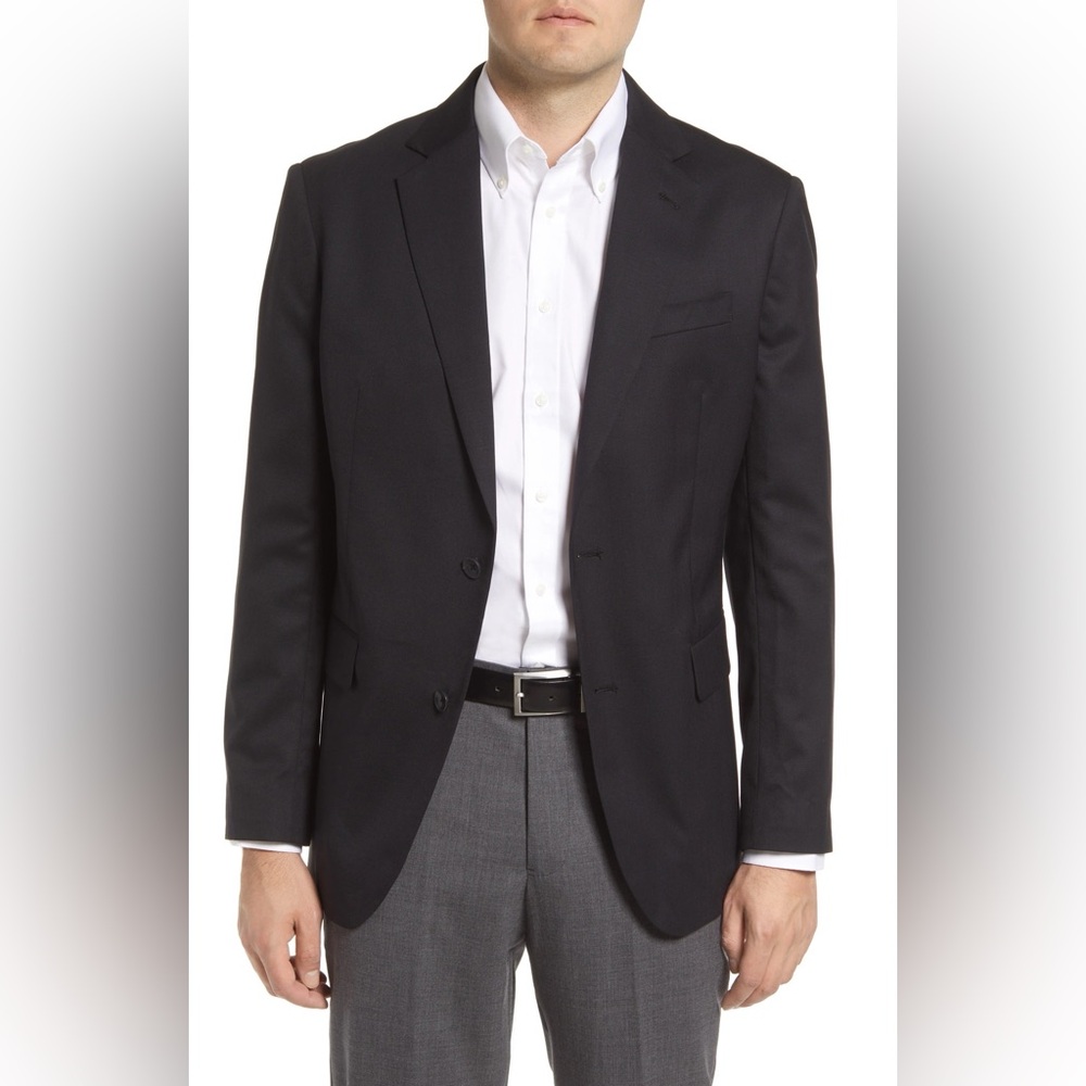 Nordstrom Men’s Shop Tech-Smart Trim Fit Stretch Wool Sport Coat